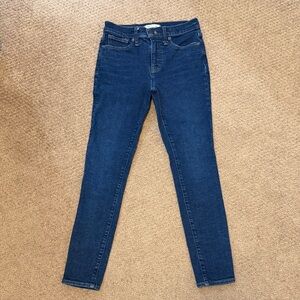 Madewell Dark Blue Skinny Jeans